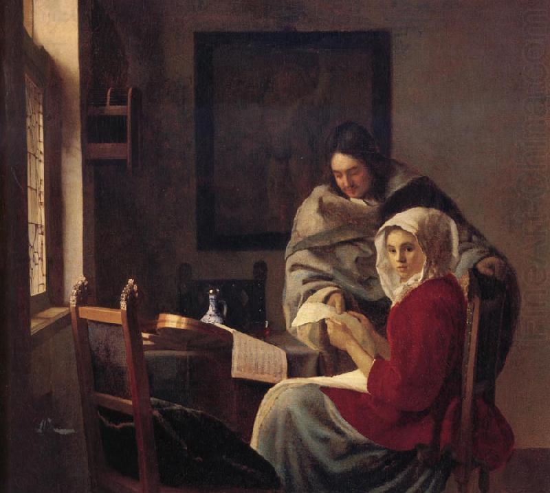 Girl interrupted at her music, Johannes Vermeer